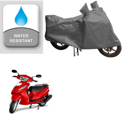 RPSENTTERPR Waterproof Two Wheeler Cover for TVS(Wego, Grey)