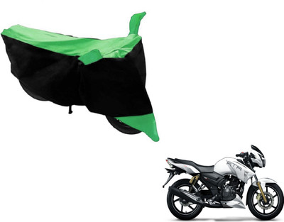 NIKS Two Wheeler Cover for TVS(Apache RTR 160, Black, Green)
