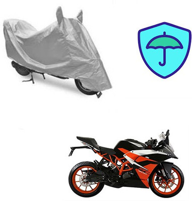 Atulit enterprises Waterproof Two Wheeler Cover for KTM(RC 390, Silver)