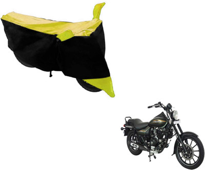 NIKS Two Wheeler Cover for Bajaj(Avenger 220 Street, Black, Yellow)