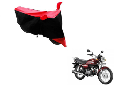 MOCKHE Two Wheeler Cover for Hero(HF Dawn, Black, Red)