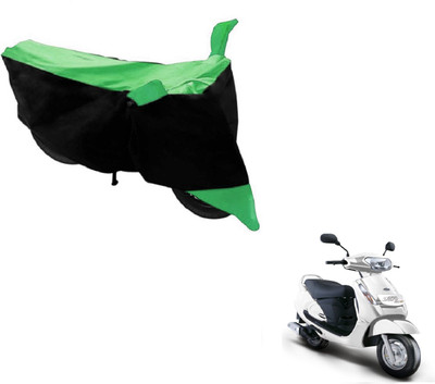 MOCKHE Two Wheeler Cover for Mahindra(Duro DZ, Black, Green)