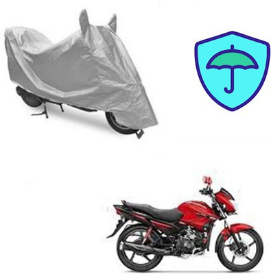 Atulit enterprises Waterproof Two Wheeler Cover for Hero(Glamour FI, Silver)