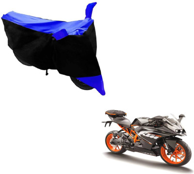 MOCKHE Two Wheeler Cover for KTM(RC 200, Black, Blue)