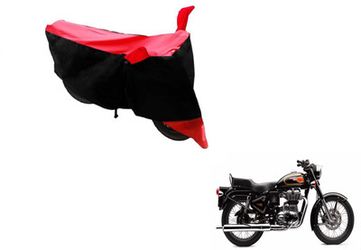 Flipkart SmartBuy Two Wheeler Cover for Royal Enfield(500, Black, Red)