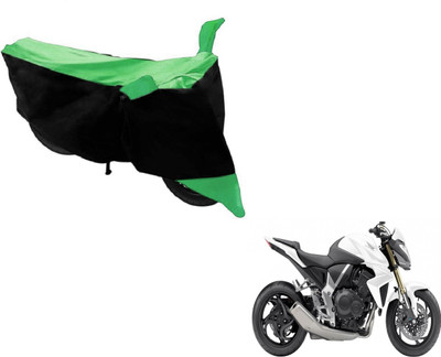 MOCKHE Two Wheeler Cover for Honda(CB 1000R, Black, Green)
