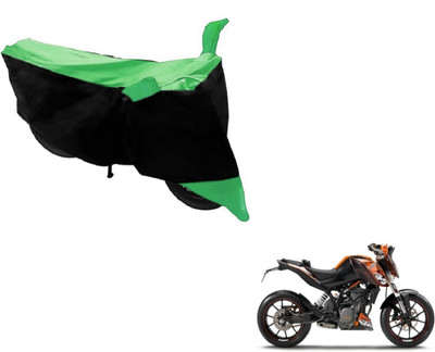 MOCKHE Two Wheeler Cover for KTM(Duke 200, Black, Green)