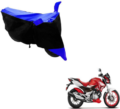 MOCKHE Two Wheeler Cover for Hero(Xtreme, Black, Blue)