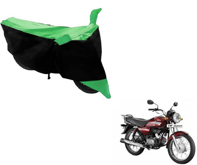 MOCKHE Two Wheeler Cover for Hero(HF Dawn, Black, Green)