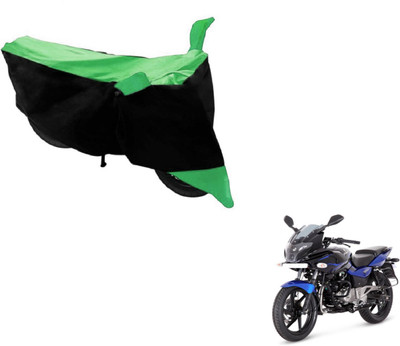 MOCKHE Two Wheeler Cover for Bajaj(Pulsar, Black, Green)