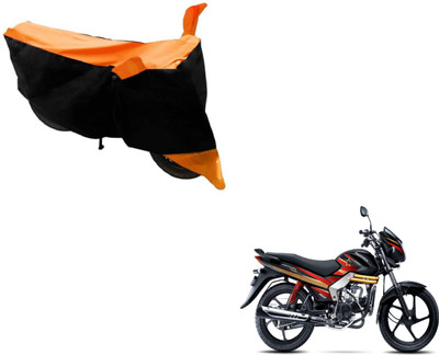 Amanzo Two Wheeler Cover for Mahindra(Centuro, Black, Orange)