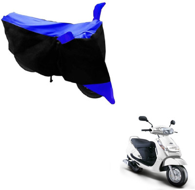 MOCKHE Two Wheeler Cover for Mahindra(Duro DZ, Black, Blue)
