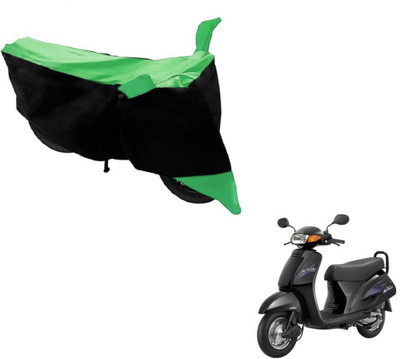 MOCKHE Two Wheeler Cover for Honda(Activa, Black, Green)
