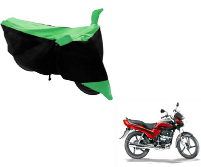 Flipkart SmartBuy Two Wheeler Cover for Hero(Passion Plus, Black, Green)