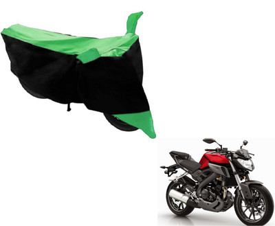 MOCKHE Two Wheeler Cover for Suzuki(Gixxer, Black, Green)