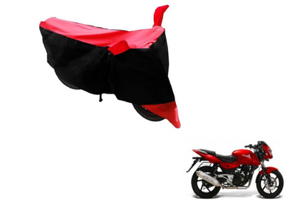 MOCKHE Two Wheeler Cover for Bajaj(Pulsar, Black, Red)