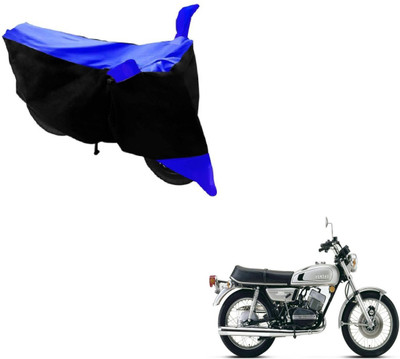 Amanzo Two Wheeler Cover for Yamaha(RD 350, Black, Blue)