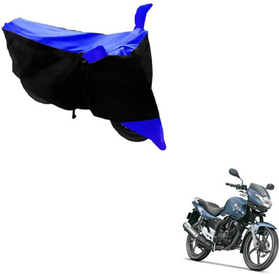 MOCKHE Two Wheeler Cover for Suzuki(GS 150R, Black, Blue)