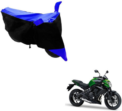 Flipkart SmartBuy Two Wheeler Cover for Kawasaki(Z250, Black, Blue)