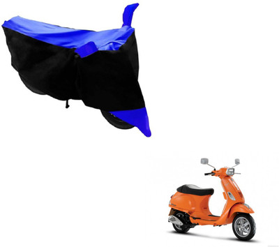 MOCKHE Two Wheeler Cover for Universal For Bike(Vespa SXL, Black, Blue)
