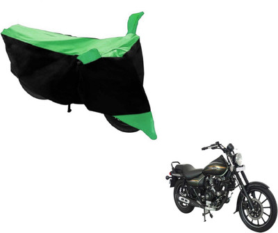 MOCKHE Two Wheeler Cover for Bajaj(Avenger 220 Street, Black, Green)
