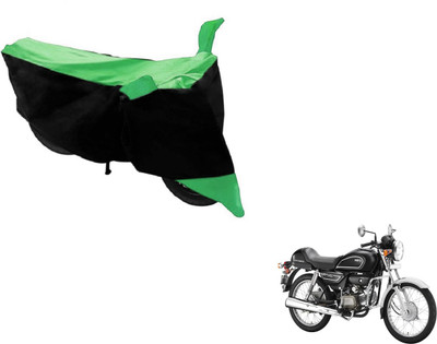 Amanzo Two Wheeler Cover for Hero(Splendor Pro Classic, Black, Green)