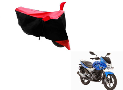 Amanzo Two Wheeler Cover for Bajaj(Discover 150 f, Black, Red)