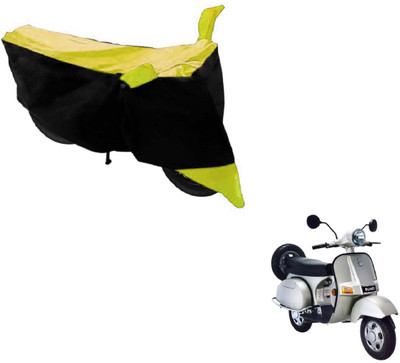 MOCKHE Two Wheeler Cover for Bajaj(Black, Yellow)