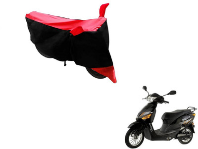 MOCKHE Two Wheeler Cover for Hero(Electric Zippy, Black, Red)