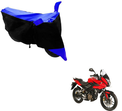 MOCKHE Two Wheeler Cover for Bajaj(Pulsar, Black, Blue)