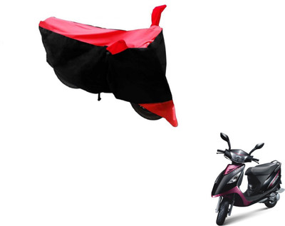 MOCKHE Two Wheeler Cover for TVS(Streek, Black, Red)