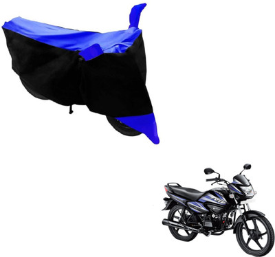 Amanzo Two Wheeler Cover for Hero(Splendor NXG, Black, Blue)