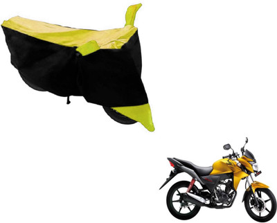 Amanzo Two Wheeler Cover for Honda(CB Twister, Black, Yellow)