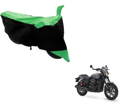 NIKS Two Wheeler Cover for Harley Davidson(Black, Green)