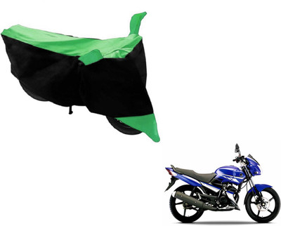 Flipkart SmartBuy Two Wheeler Cover for Yamaha(Gladiator, Black, Green)