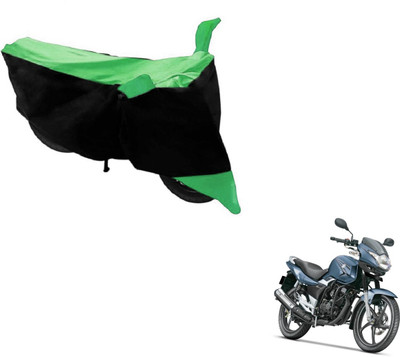 MOCKHE Two Wheeler Cover for Suzuki(GS 150R, Black, Green)