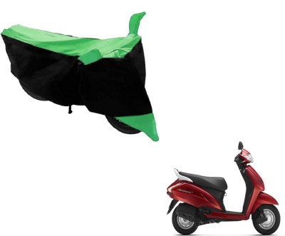 MOCKHE Two Wheeler Cover for Honda(Activa 125, Black, Green)