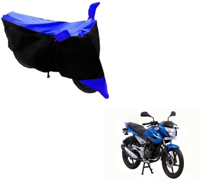 NIKS Two Wheeler Cover for Bajaj(XCD 125cc, Black, Blue)