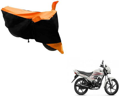 Amanzo Two Wheeler Cover for Honda(Dream Neo, Black, Orange)