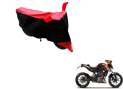 Amanzo Two Wheeler Cover for KTM(Duke 200, Black, Red)