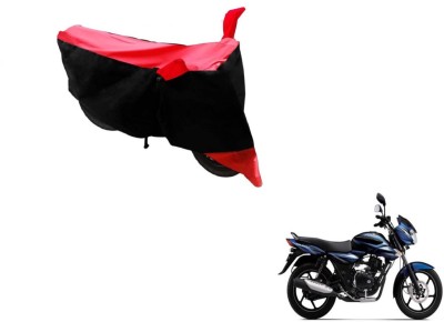 Amanzo Two Wheeler Cover for Bajaj(Discover, Black, Red)