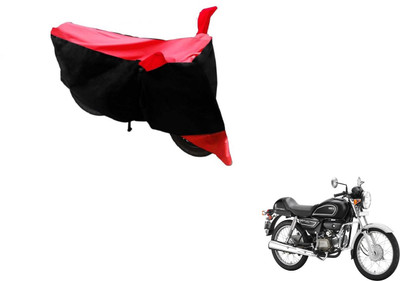 MOCKHE Two Wheeler Cover for Hero(Splendor Pro Classic, Black, Red)