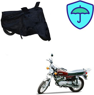 Feel heaven Two Wheeler Cover for Yamaha(RX 100, Black)