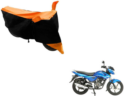 NIKS Two Wheeler Cover for Bajaj(Black, Orange)