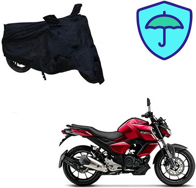 Feel heaven Two Wheeler Cover for Yamaha(FZ-S, Black)