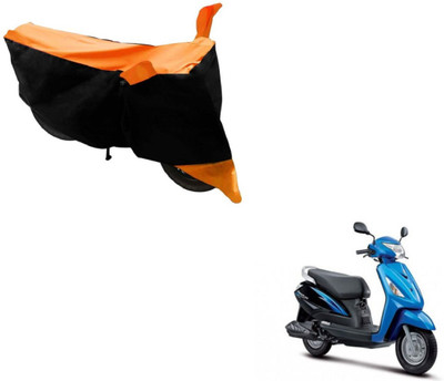Flipkart SmartBuy Two Wheeler Cover for Suzuki(Zeus, Black, Orange)