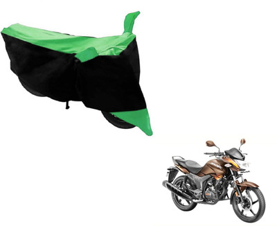 MOCKHE Two Wheeler Cover for Hero(Hunk, Black, Green)