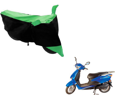 Amanzo Two Wheeler Cover for Hero(E Scoot, Black, Green)