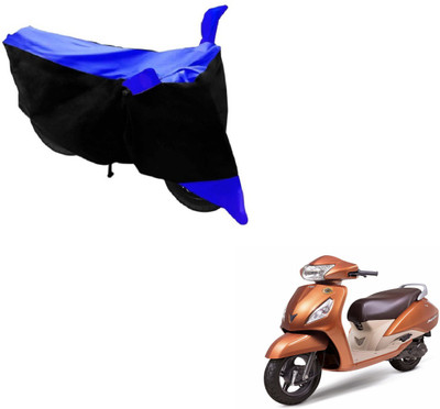 Flipkart SmartBuy Two Wheeler Cover for TVS(Jupiter, Black, Blue)