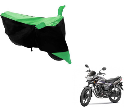 MOCKHE Two Wheeler Cover for Honda(CB Shine, Black, Green)